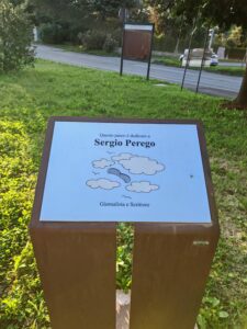 Parco Sergio Perego, targa. Foto di Garden65