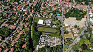 Centro sportivo Enzo Bearzot dall'alto. Foto di Gianni Peverelli