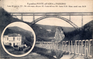 Ponte San Michele in cartolina storica. Dalla raccolta privata di Rino Tinelli