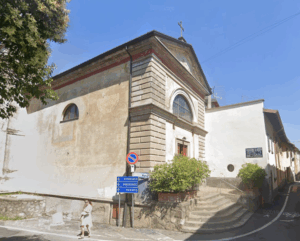 Paderno d'Adda, Chiesa di Santa Marta, vista dall'alto del Paese. Foto di Gianni Peverelli