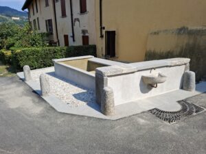 Lavatoio Cazzulino dopo il restauro del 2024. Foto da Archivio storico digitale del Comune di Imbersago. Si ringrazia Tullio Riva