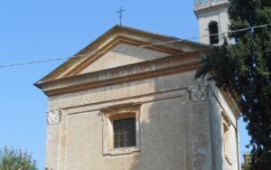 La Chiesa di Sant’Aquilino, facciata. Foto da canale ufficiale FB Ecomuseo Adda di Leonardo