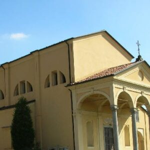 Chiesa dei Santi Marcellino e Pietro, esterno. Foto di Brianzolodoc11, CC BY-SA 3.0, via Wikimedia Commons