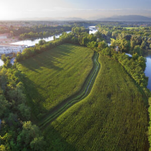 Isola Borromeo, veduta dall'alto. Foto da turismo.parcoaddanord.it