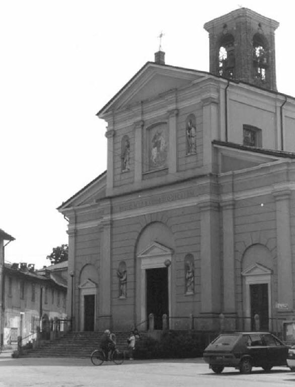 Chiesa di San Giorgio e Torre Campanaria, immagine storica. Foto di www.lombardiabeniculturali.it