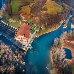 Centrale Idroelettrica Carlo Esterle, veduta, da sito turismo.parcoaddanord.it
