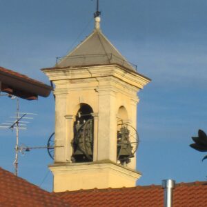 Chiesa Parrocchiale di Sant’Alessandro Martire, campanile, foto di Monzini1826, CC BY-SA 3.0, via Wikimedia Commons