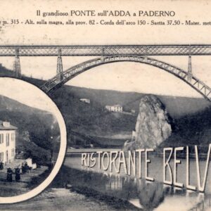 Ristorante Belvedere (oggi Toscano) con Diga Nuova e Centrale Semenza. Dalla raccolta privata di Francesco Oltolini