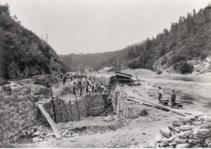 Robbiate, costruzione Diga Nuova. Dalla raccolta privata di Francesco Oltolini