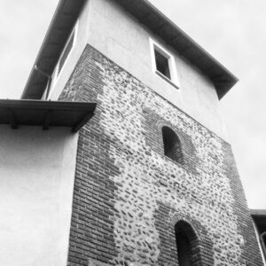 Trezzo, via Torre, Torre de' Mazzi (Foto arch. Italo Mazza, Dall'antica famiglia Mazza all'Opera Pia, 2002)