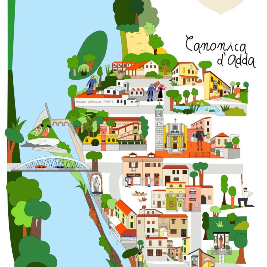 Canonica d'Adda. Mappa di Comunità. © Silvia Marinelli